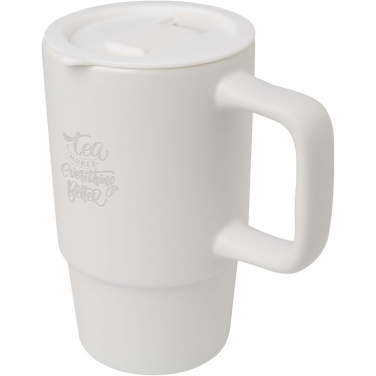 Logotrade ziemassvētku dāvanas foto: Carter 450 ml keramikas krūze ar plastmasas vāku