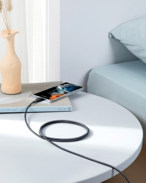 Logotrade biznesa dāvanas foto: Anker USB-C uz USB-C kabelis 1,8 metri 60 W