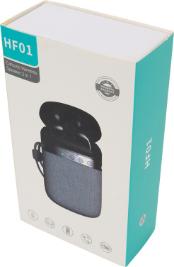 Logotrade ziemassvētku dāvanas foto: Bluetooth skaļrunis HF01 ar iebūvētiem austiņām 2 vienā