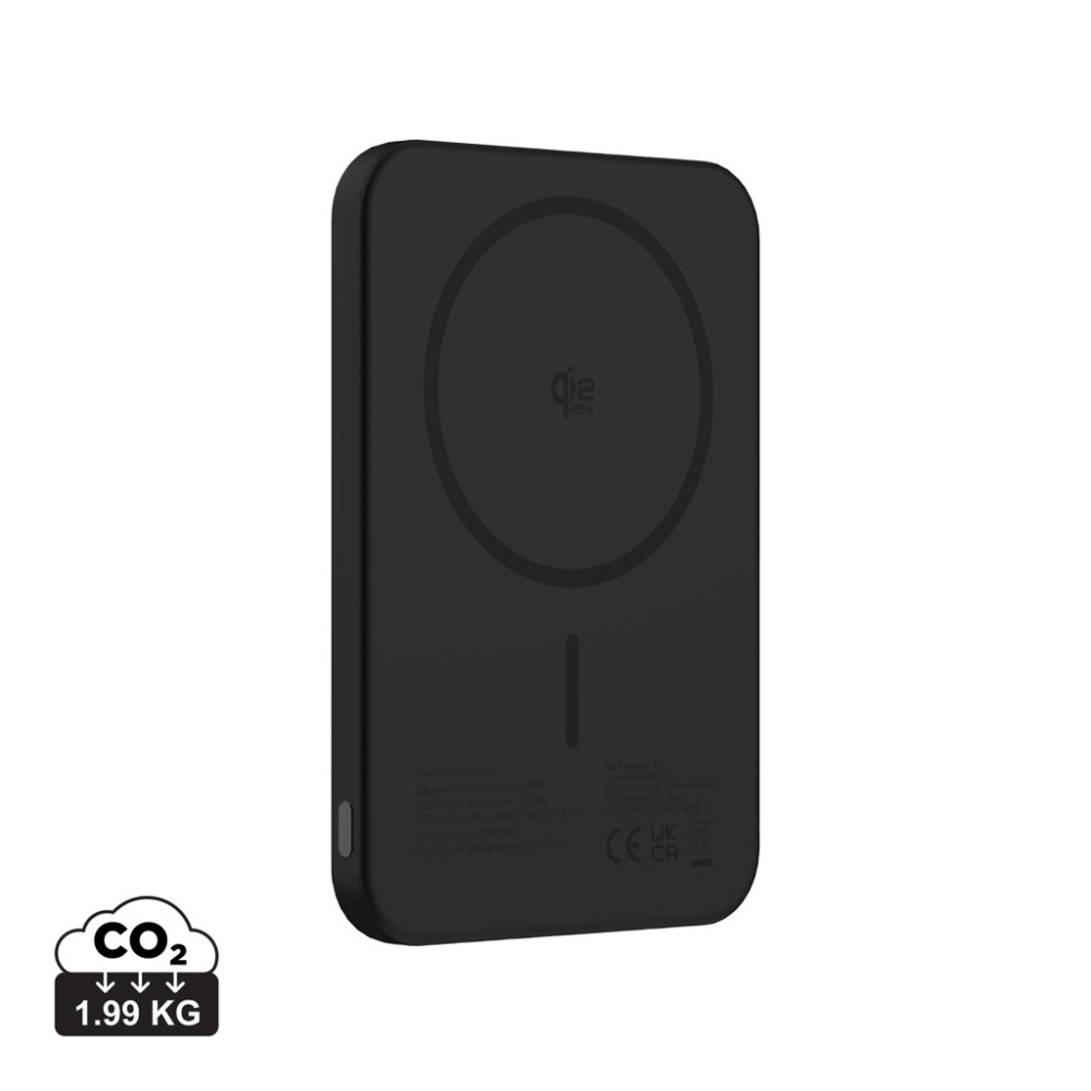 Logotrade ziemassvētku dāvanas foto: Urban Vitamin Pomona 5000mAh Qi2.2 25W magnētiskā pārnēsājamā baterija