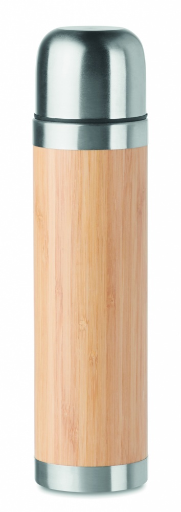 Лого трейд бизнес-подарки фото: Термос из бамбука 400ml CHAN BAMBOO