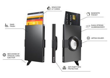 Лого трейд pекламные продукты фото: Футляр для кредитных карт RFID с держателем для AirTag 2163108