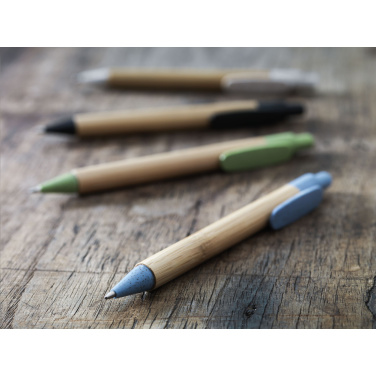Логотрейд бизнес-подарки картинка: Шариковая ручка Bamboo Wheat Pen из пшеничной соломы