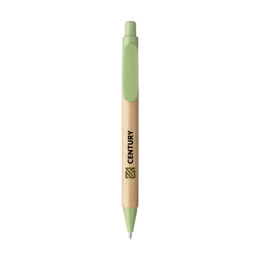 Логотрейд бизнес-подарки картинка: Шариковая ручка Bamboo Wheat Pen из пшеничной соломы
