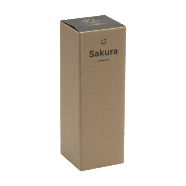 Логотрейд бизнес-подарки картинка: Термобутылка/термокружка из бамбука Sakura 360 мл
