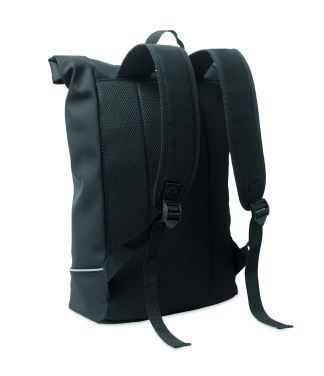 Логотрейд pекламные cувениры картинка: Laptop 15" roll top PU backpack