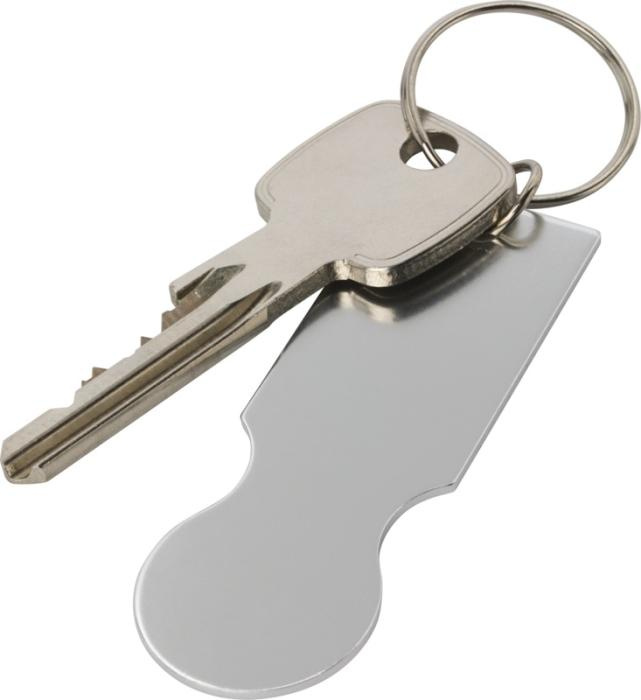 Лого трейд бизнес-подарки фото: Rhea брелок в виде корзины для покупок