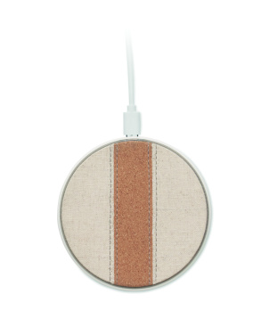 Лого трейд pекламные подарки фото: Cork wireless charger 15W