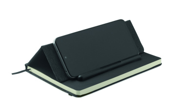 Логотрейд pекламные подарки картинка: A5 notebook with phone holder