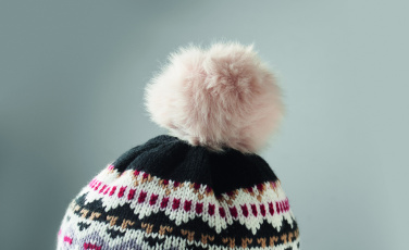 Лого трейд pекламные продукты фото: Knitted beanie with ear flap