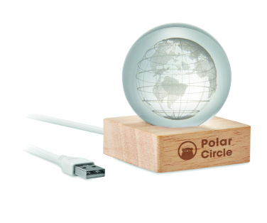 Логотрейд pекламные подарки картинка: LED globe glass ball