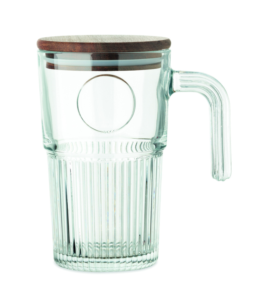 Лого трейд бизнес-подарки фото: Glass mug 450ml