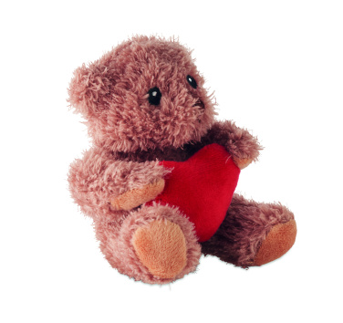 Логотрейд pекламные cувениры картинка: Teddy bear plush with heart