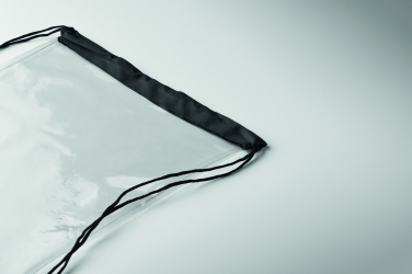 Лого трейд бизнес-подарки фото: Transparent drawstring bag