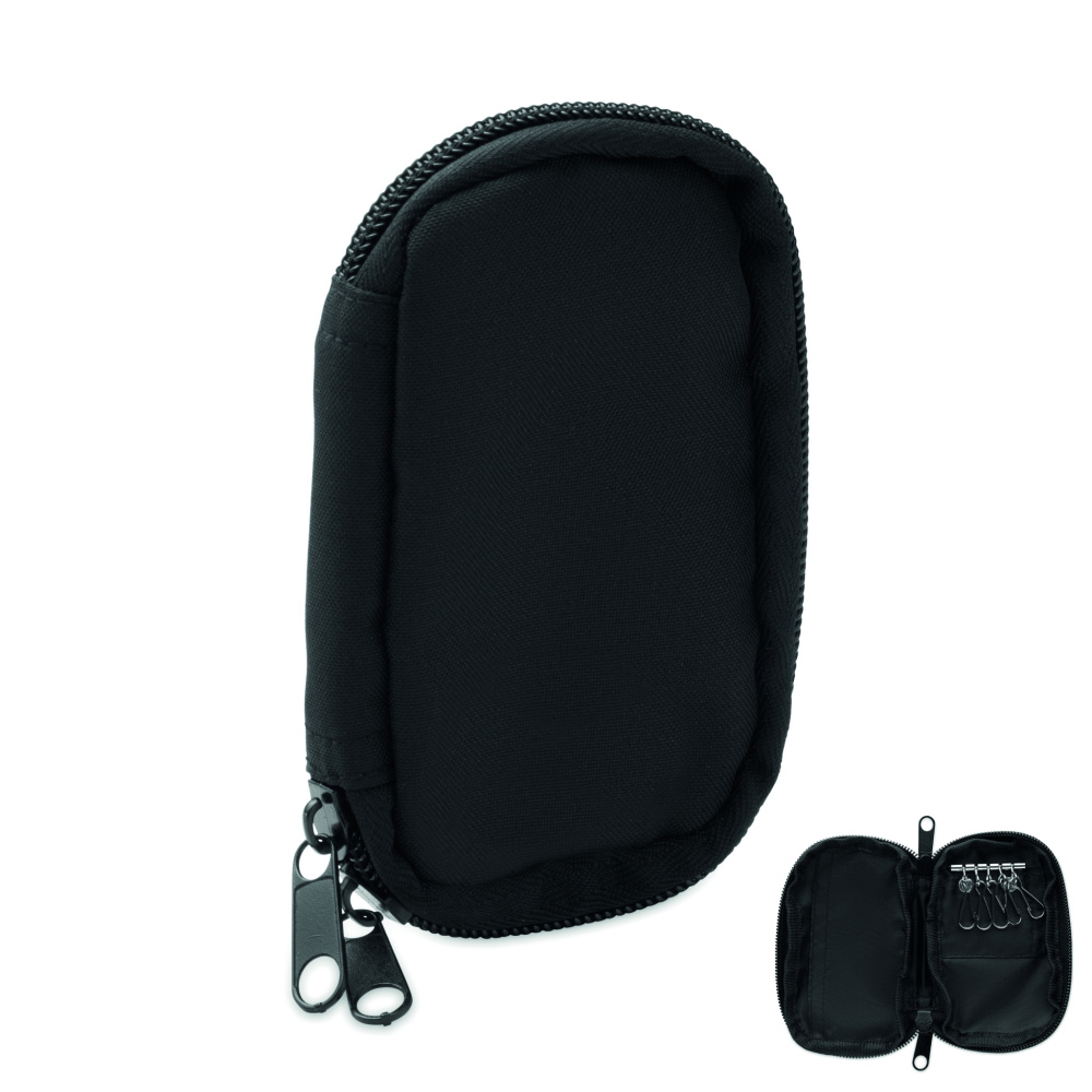 Логотрейд pекламные подарки картинка: Key case in 300D RPET