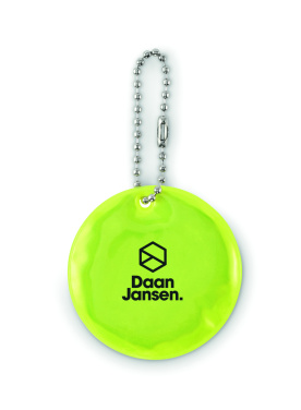 Лого трейд бизнес-подарки фото: Round reflective keyring