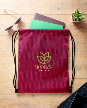 Лого трейд pекламные подарки фото: Drawstring bag in 420D RPET