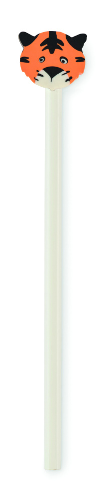 Логотрейд pекламные cувениры картинка: Wooden pencil in animal shape