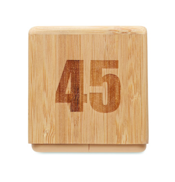 Логотрейд pекламные продукты картинка: Bamboo twist snooze timer