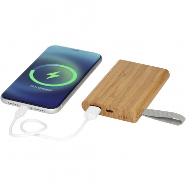 Logotrade kampanjprodukter bild: Tulda 5000 mAh powerbank bambu