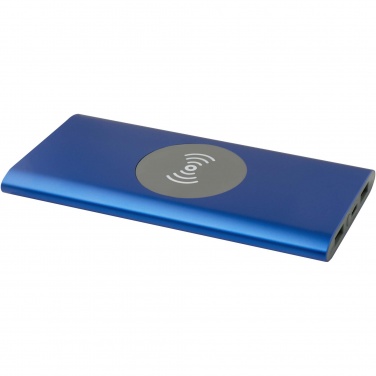 Logotrade kampanjprodukter bild: Juice trådlös 8 000 mAh Type C-powerbank i återvunnen aluminium