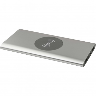 Logotrade kampanjprodukter bild: Juice trådlös 8 000 mAh Type C-powerbank i återvunnen aluminium