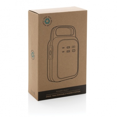 Logotrade reklamprodukter bild: Power Vault 21.000 mAh bärbar kraftstation RCS rplast