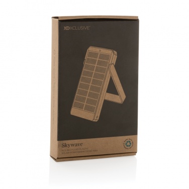Logotrade reklamprodukter bild: Skywave 10.000 mAh solcellspowerbank RCS återvunnen plast