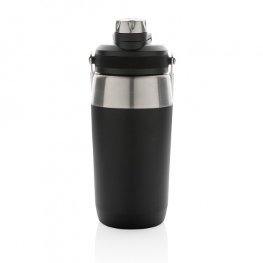 Logotrade reklamprodukter bild: Vakuumflaska i S/S, lock med dubbelfunktion, 500ml