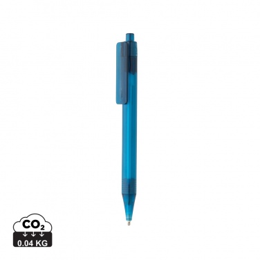 Logotrade profilprodukter bild: GRS RPET X8 transparent penna