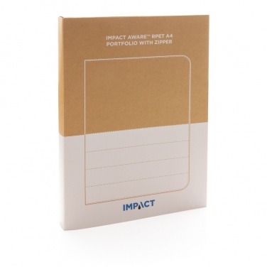 Logotrade profilprodukter bild: Impact AWARE™ RPET A4 portfolio med dragkedja