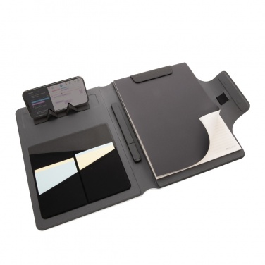 Logotrade profilprodukter bild: Artic magnetisk A4 portfolio, 10W trådlös laddning