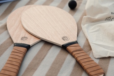 Logotrade profilreklam bild: Vinga Colos strandtennisspel