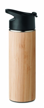 Logotrade profilprodukter bild: Termoflaska med bambu 450ml