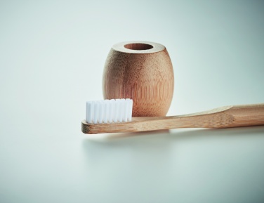 Logotrade profilprodukter bild: Tandborste i bambu med hållare