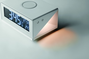 Logotrade presentreklam bild: Väckarklocka med laddstation