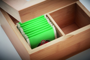 Logotrade presentreklam bild: Teabox i bambu