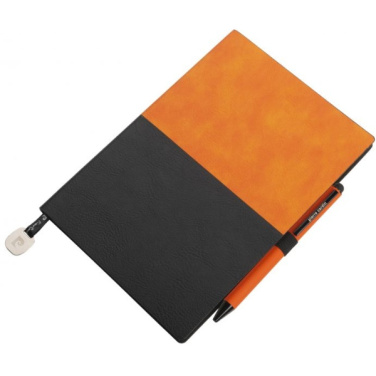 Logotrade presentreklam bild: Anteckningsblock A5 & kulspetspenna REPORTER Pierre Cardin