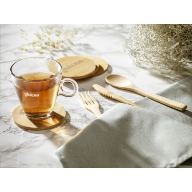 Logotrade kampanjprodukter bild: Bambu Coaster Set
