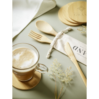 Logotrade presentreklam bild: Bambu Coaster Set