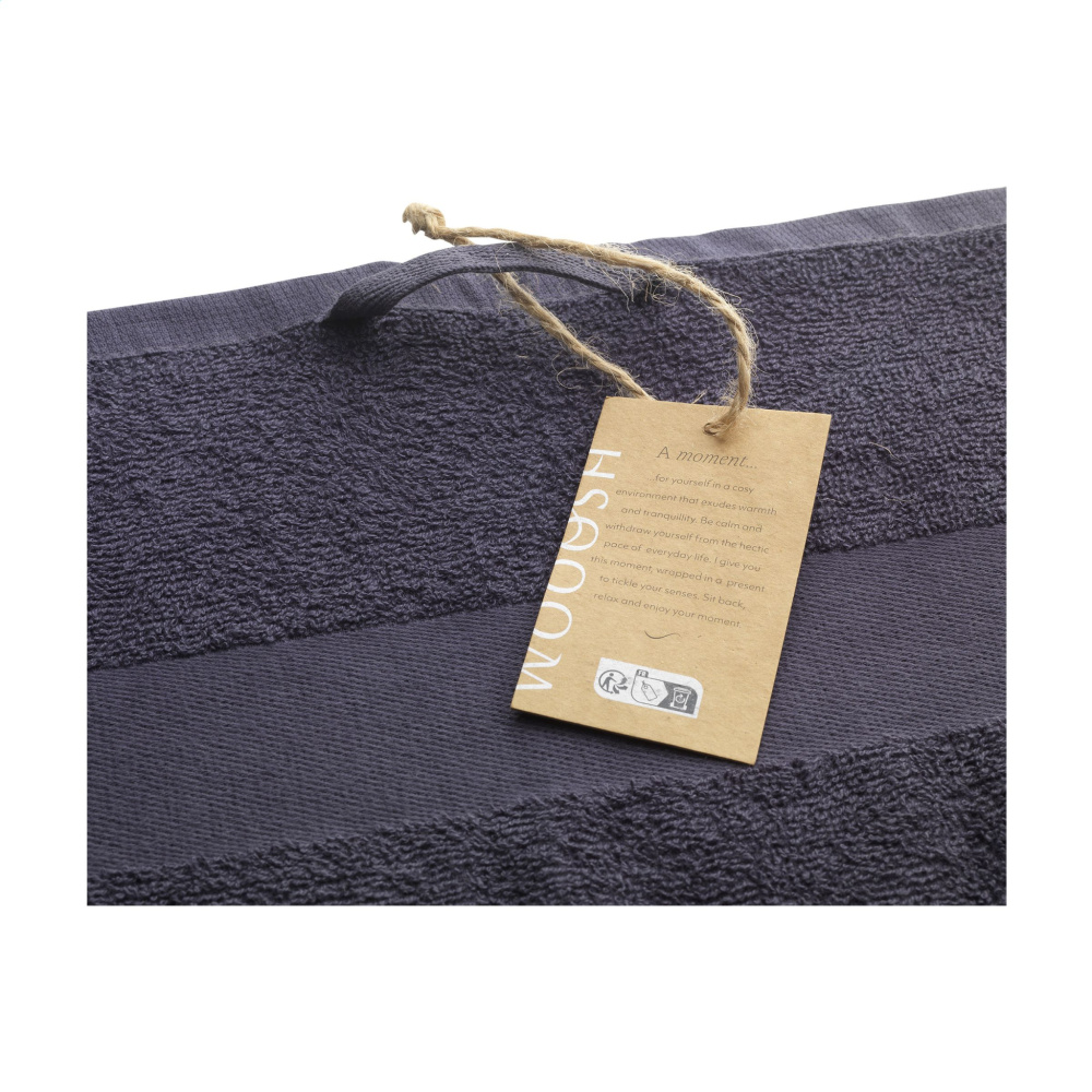Logotrade reklamprodukter bild: Wooosh Badhandduk GRS Recycle Cotton Mix 140 x 70 cm
