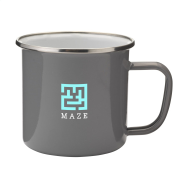 Logotrade profilreklam bild: Retro Silver Emaljmugg 350 ml
