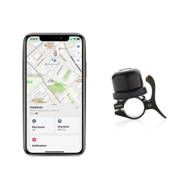 Logotrade profilreklam bild: Pedalfinder cykelklocka, kan spåras världen runt