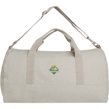 Logotrade profilprodukter bild: Porter 500 g/m² duffelväska av Aware™-återvunnet material på 50 l