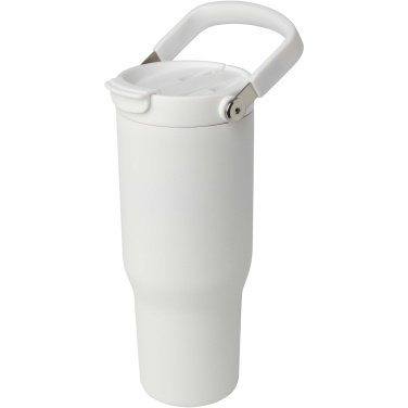 Logotrade kampanjprodukter bild: Bronx 900 ml vakuumisolerad termos av koppar och RCS-certifierat återvunnet rostfritt stål med ett lock med dubbla funktioner