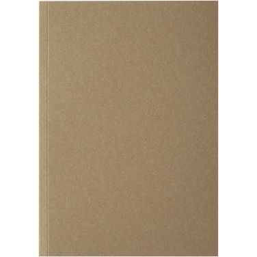 Logotrade reklamprodukter bild: Novella Austen A5 anteckningsbok med återvunnet mjukt omslag med kraftpapper, 50 ark