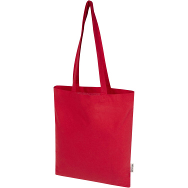 Logotrade profilprodukter bild: Madras Blend 140 g/m² tygväska av GRS-certifierad återvunnen bomull 7L
