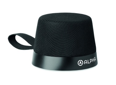 Logotrade presentreklam bild: 3W trådlös högtalare + stativ