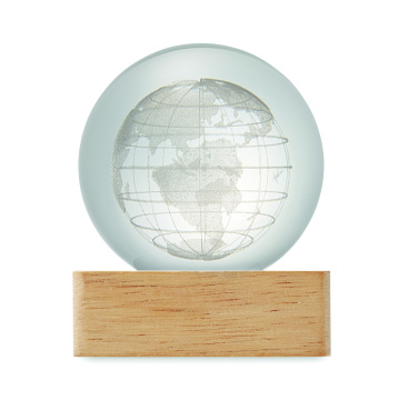Logotrade presentreklam bild: LED-glob glasboll