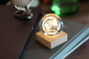 Logotrade profilreklam bild: LED-glob glasboll